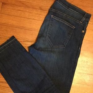 skinny jeans with unfinished hem